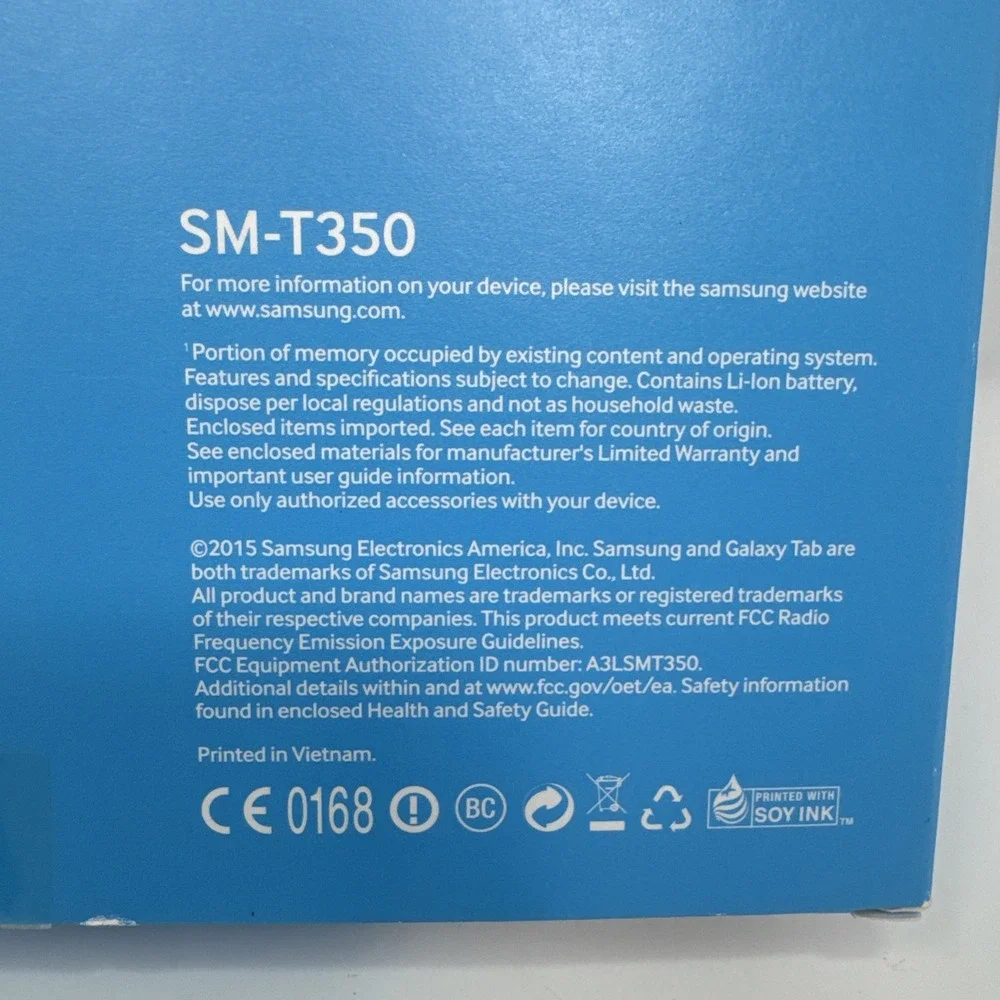 Samsung Galaxy Tab A SM-T350 16GB  Wi-Fi 8.0